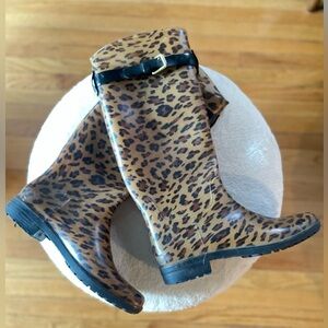 Ralph Lauren Leopard Print Rain Boots